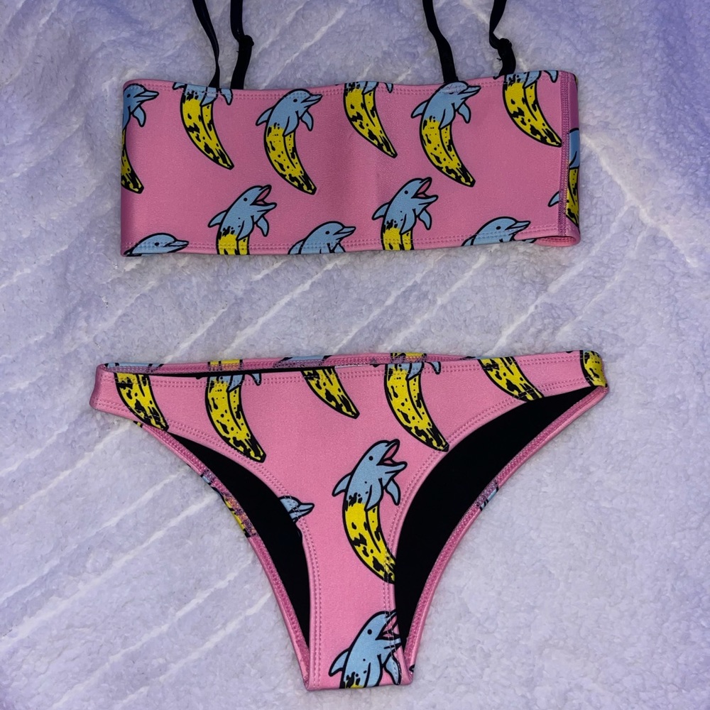 Hoaka Dolphin Banana Bikini (S+ top//XS bottoms)